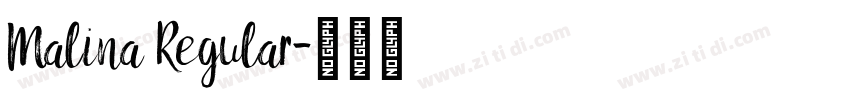 Malina Regular字体转换